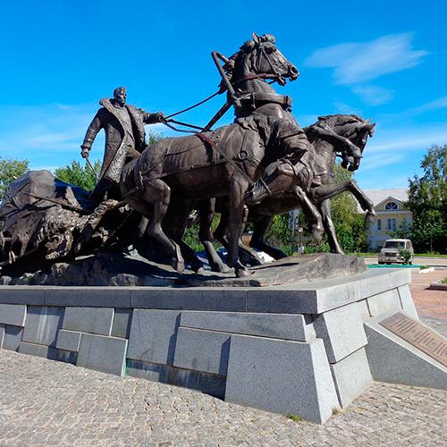 Памятник Ямщикам Ленск